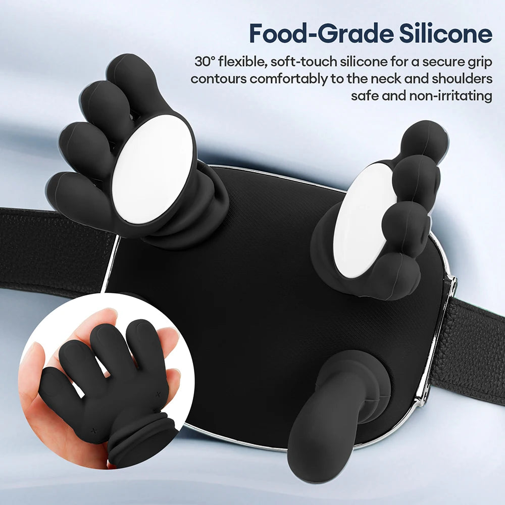 Masseur bionique 4D pour les doigts, le cou et les épaules, sans fil, Trapezius cervical, pétrissage, châle, moteur sans balais