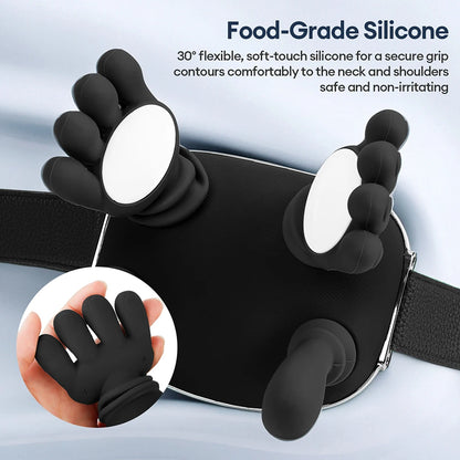 Masseur bionique 4D pour les doigts, le cou et les épaules, sans fil, Trapezius cervical, pétrissage, châle, moteur sans balais