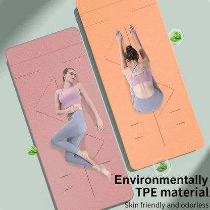 WESTTUNE Tapis de yoga antidérapant, tapis de fitness pour pilates respectueux de l'environnement Tapis de yoga anti-déchirure avec sangle de transport et sac pour femme