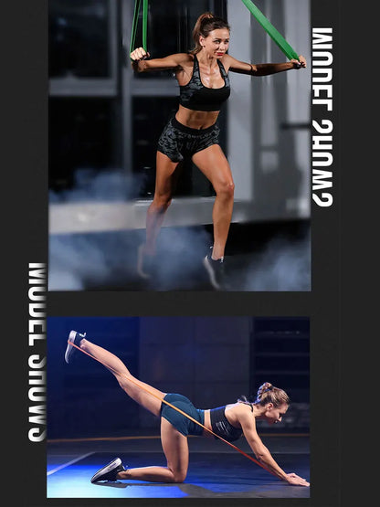 Bandes de résistance, bandes d'assistance de traction, bandes d'exercice pour hommes et femmes, Fitness à domicile, étirement du corps, entraînement de force