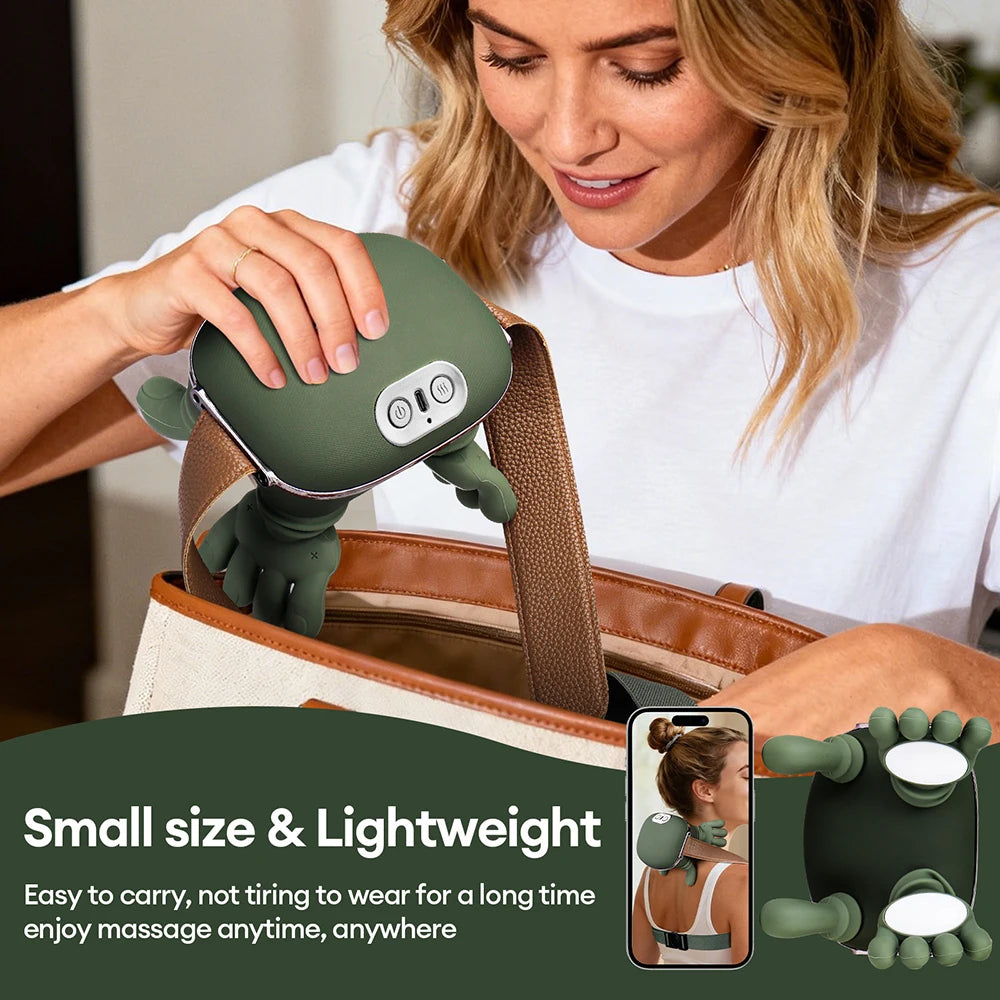 Masseur bionique 4D pour les doigts, le cou et les épaules, sans fil, Trapezius cervical, pétrissage, châle, moteur sans balais