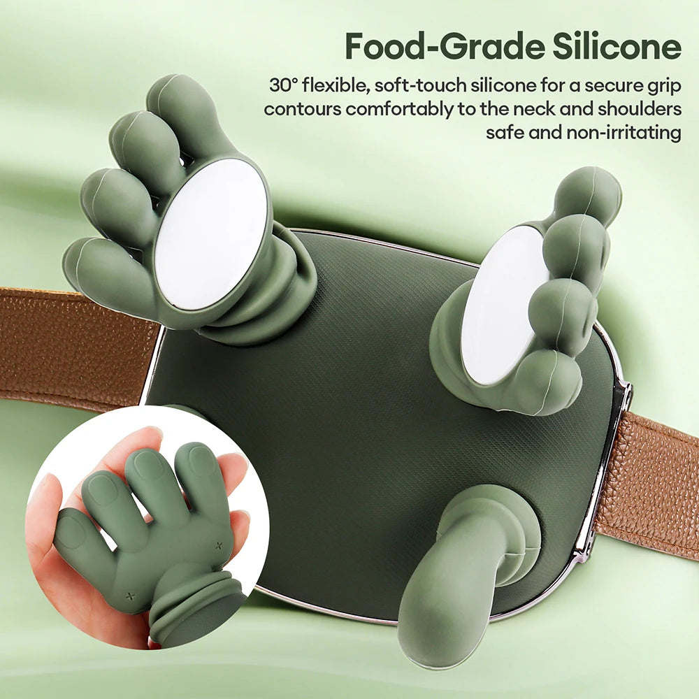 Masseur bionique 4D pour les doigts, le cou et les épaules, sans fil, Trapezius cervical, pétrissage, châle, moteur sans balais